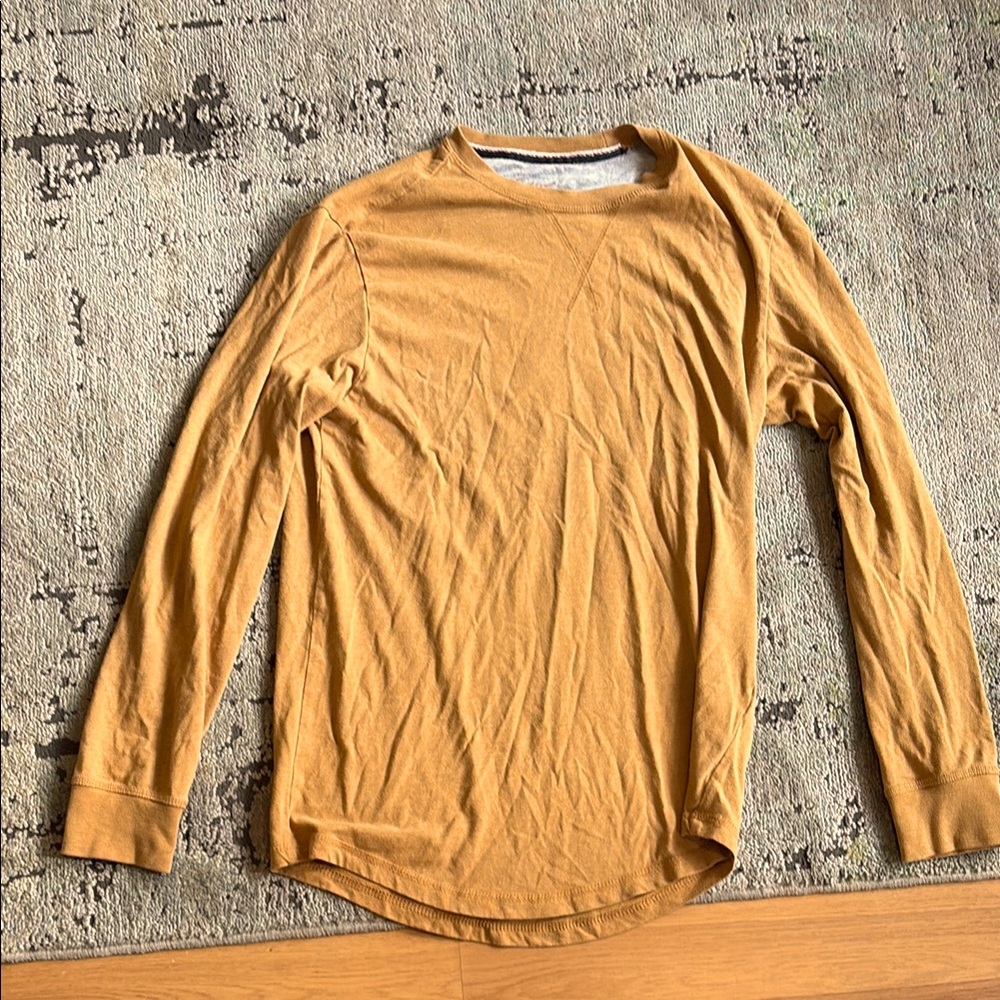 Men's Mustard Long Sleeve Shirt